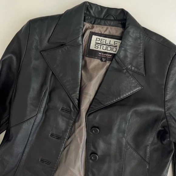 Black Wilson’s leather jacket - Picture 4 of 5